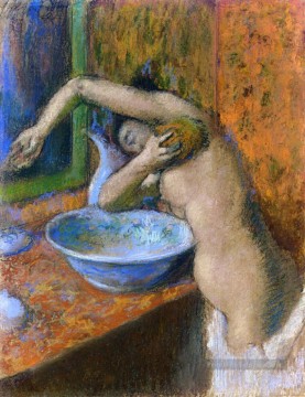 femme à sa toilette 3 Edgar Degas Peinture à l'huile